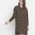 Brassy brown printed women dress