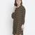 Brassy brown printed women dress