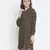 Brassy brown printed women dress