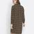 Brassy brown printed women dress