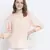 Rock on peach print women Smocking top