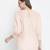 Rock on peach print women Smocking top