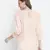 Rock on peach print women Smocking top