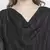 Glossy black party wear women dress