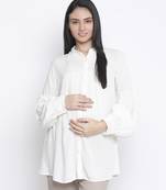 Gizzling white maternity shirt