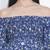 Designer floral print off-shoulder maternity dress
