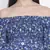 Designer floral print off-shoulder maternity dress