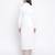Hopple white button- down long maternity dress