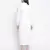 Hopple white button- down long maternity dress