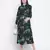 Tora black floral print long maternity dress