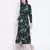 Tora black floral print long maternity dress