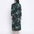 Tora black floral print long maternity dress
