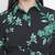 Tora black floral print long maternity dress