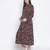 Bazy floral print long maternity dress