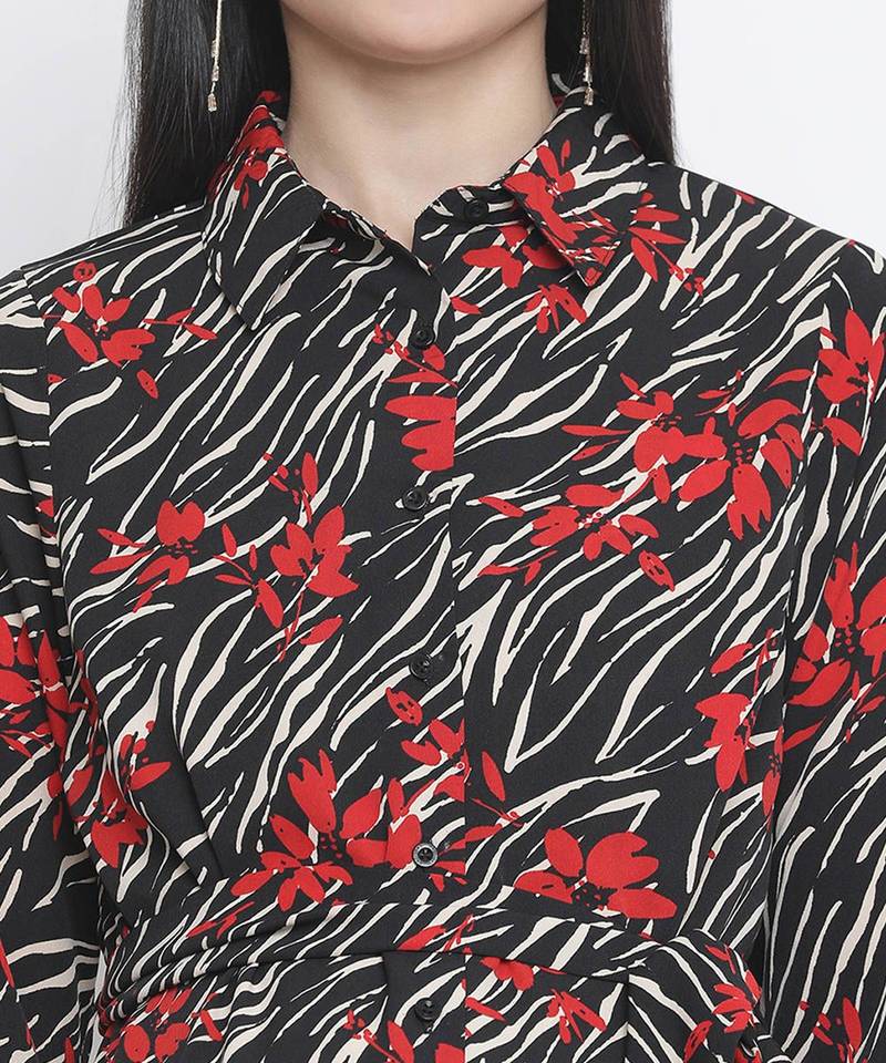 Bazy floral print long maternity dress