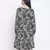 Canva unstructured print  with feeding zip maternity dress
