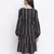 Gapper black ptinted with feeding zip maternity dress