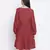 Dora red printed with feeding zip maternity dress