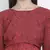 Dora red printed with feeding zip maternity dress