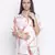 Gallant white pretty printed maternity top