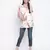 Gallant white pretty printed maternity top