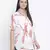 Gallant white pretty printed maternity top