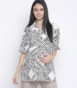 Uproar static print maternity top