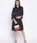 Wowz star print maternity dress