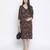 Tenor floral print multicolor maternity dress