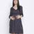 Orient black printed maternity dress