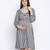 Chic check print maternity dress