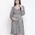 Chic check print maternity dress