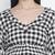 Chic check print maternity dress