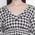 Chic check print maternity dress
