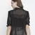 Omanic Black Foil print women Shirt
