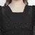 Kasson shimmer black ruffle women crop top
