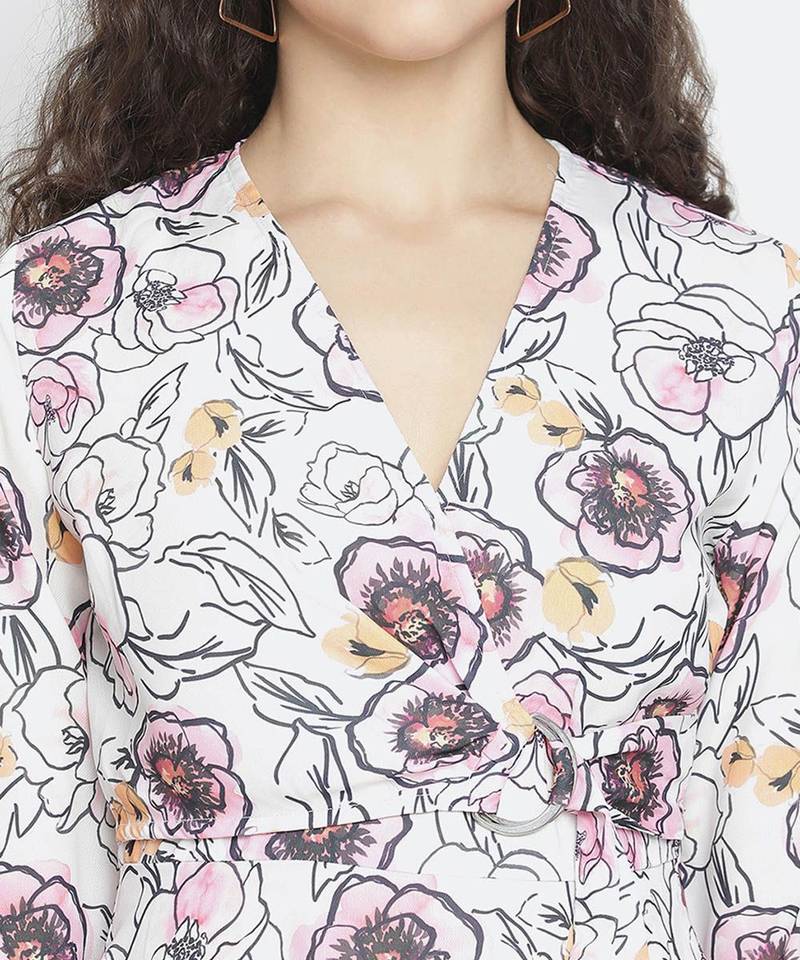 Dreams of colors digital print classy women dress