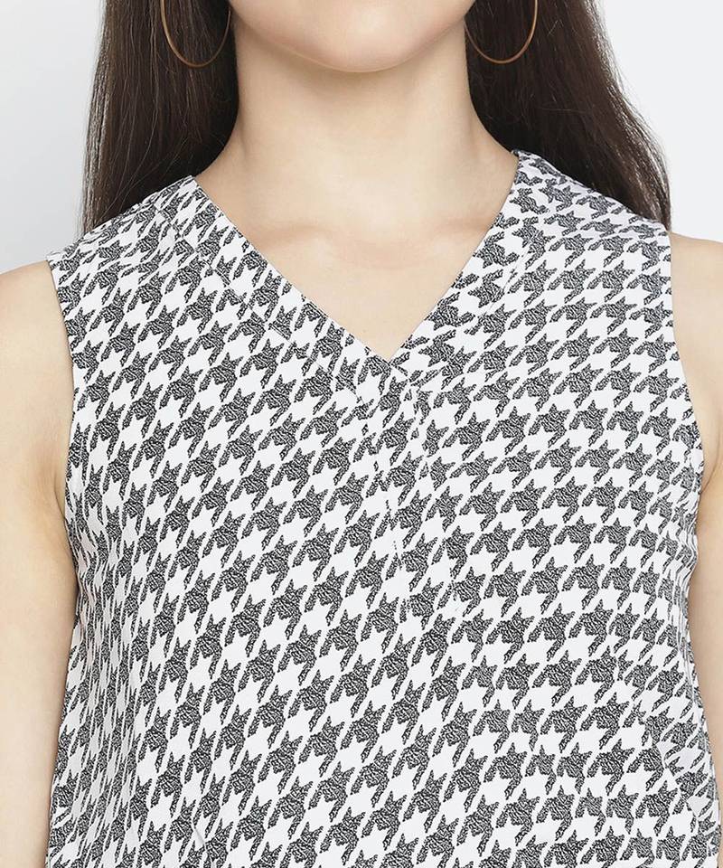 Drums of heaven check print smocked womem dress