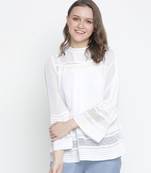 Starey white elegant women lace top