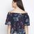 Flick of colours digital print women off-shoulder top