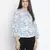 Jelly Blue floral print chic women top