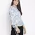 Jelly Blue floral print chic women top