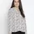 Dearing white printed elegant women top