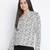 Dearing white printed elegant women top