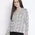 Dearing white printed elegant women top
