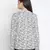 Dearing white printed elegant women top