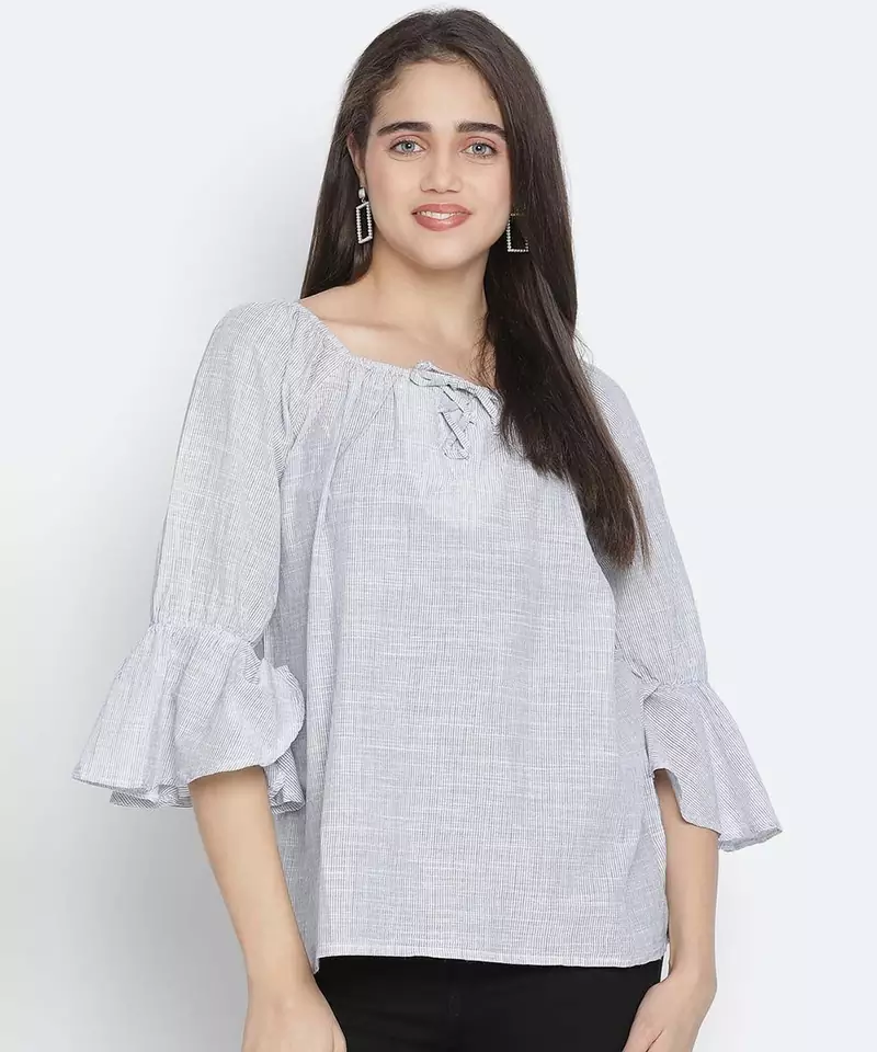 Mobl blue ravishing  women top