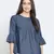 Appalling Blue elegant women top
