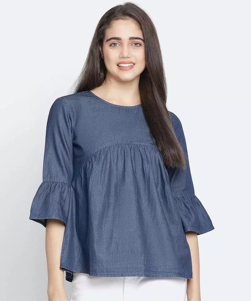 Appalling Blue elegant women top
