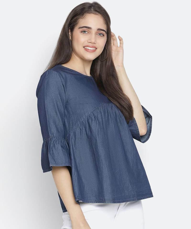 Appalling Blue elegant women top